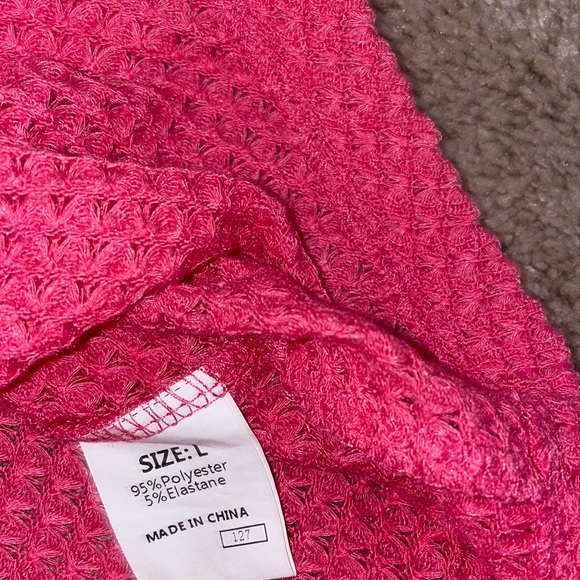 Women’s Hot Pink Button Down Shirt - Picture 5 of 5